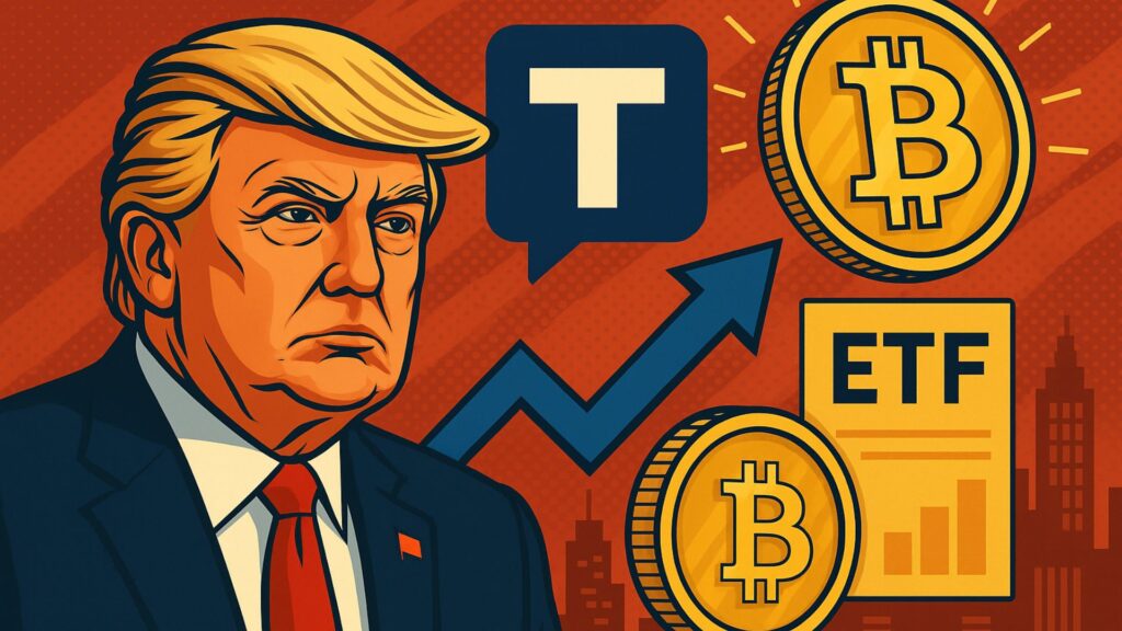 Trump’s Truth Social Targets Bitcoin ETF Amid Crypto Expansion